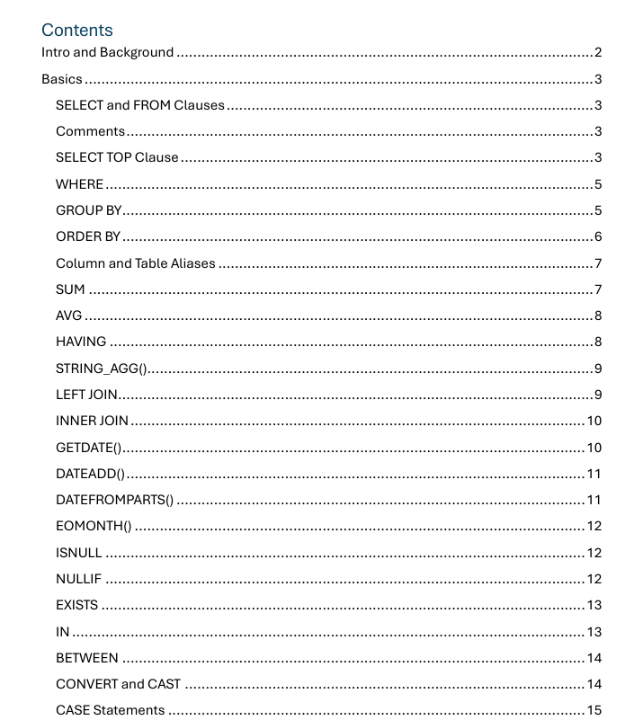 Power BI Developer SQL eBook